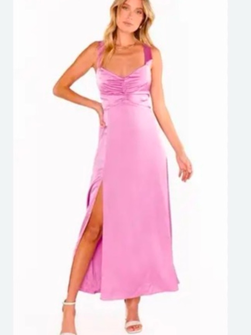 NWT Show Me Your Mumu Slip Dress with Side Slit